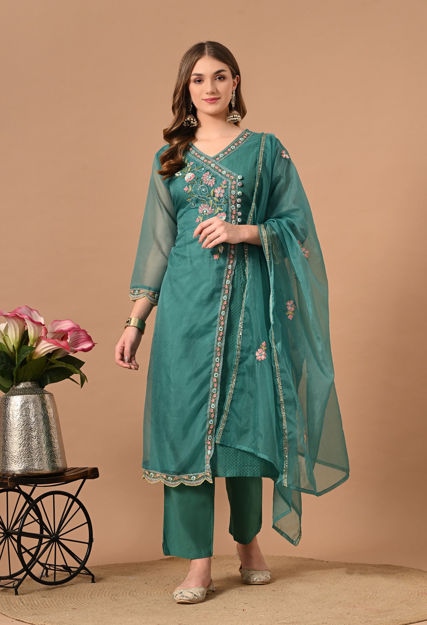 FIROZI ANGRAKHA KURTA SUIT SET