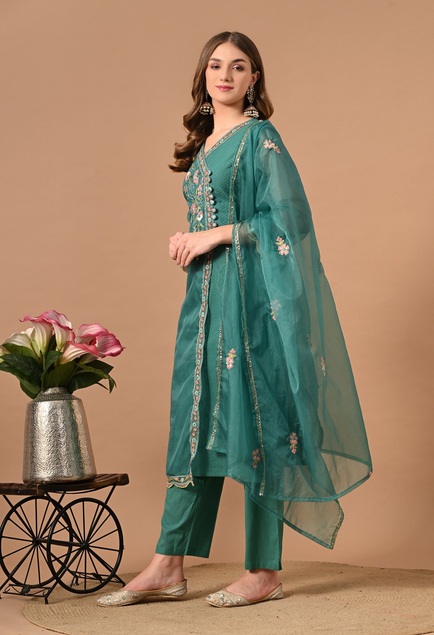 FIROZI ANGRAKHA KURTA SUIT SET