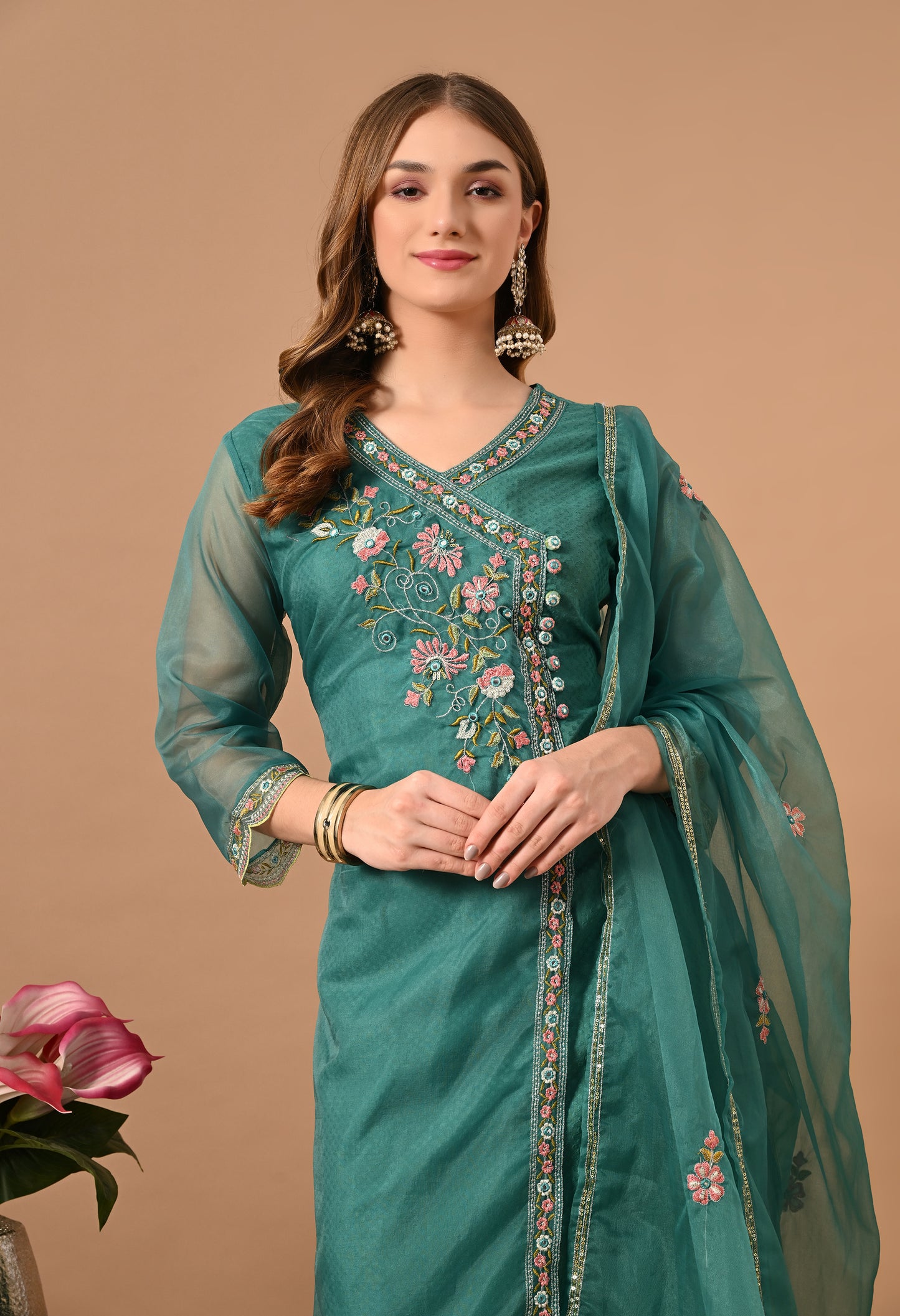 FIROZI ANGRAKHA KURTA SUIT SET
