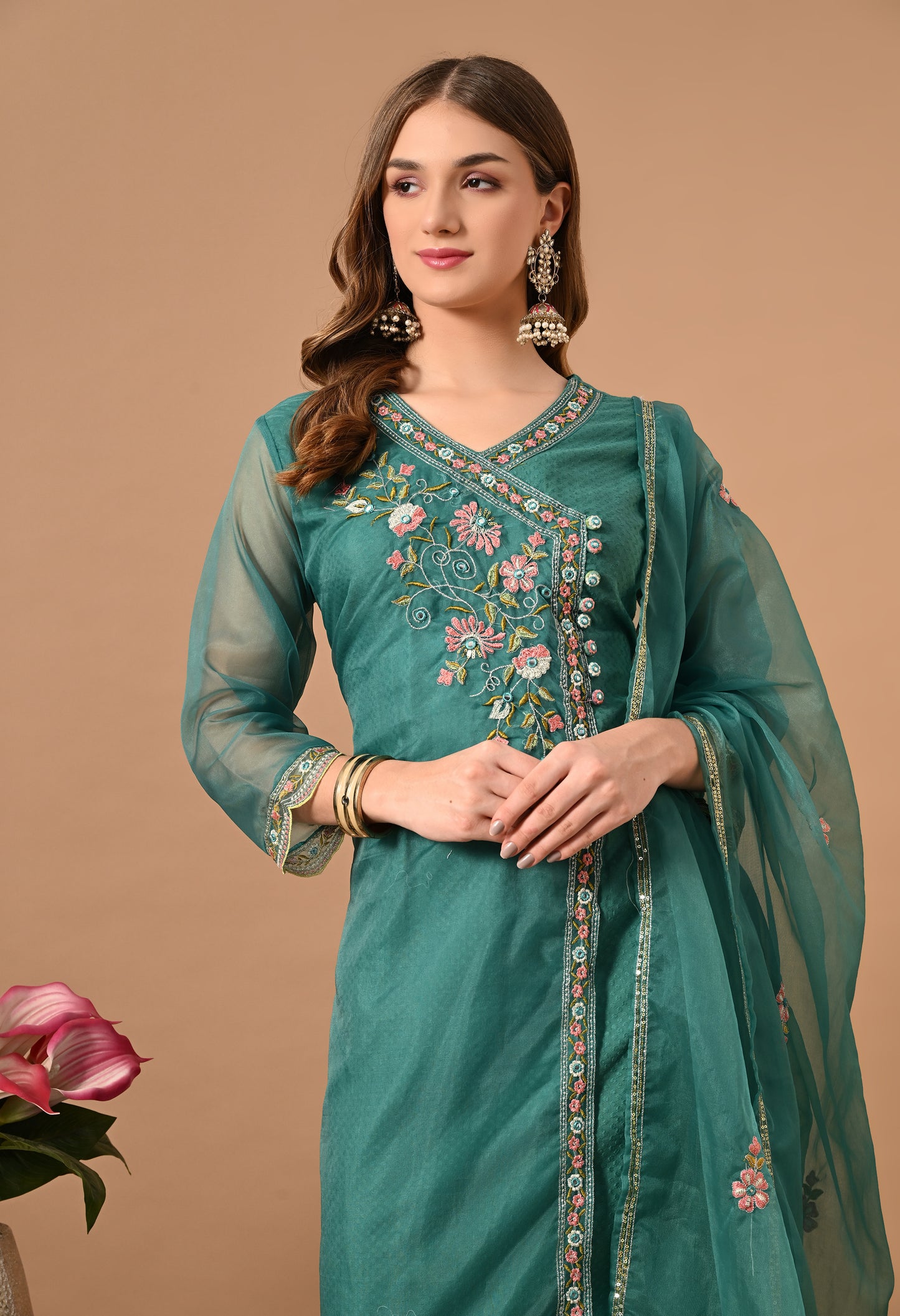 FIROZI ANGRAKHA KURTA SUIT SET