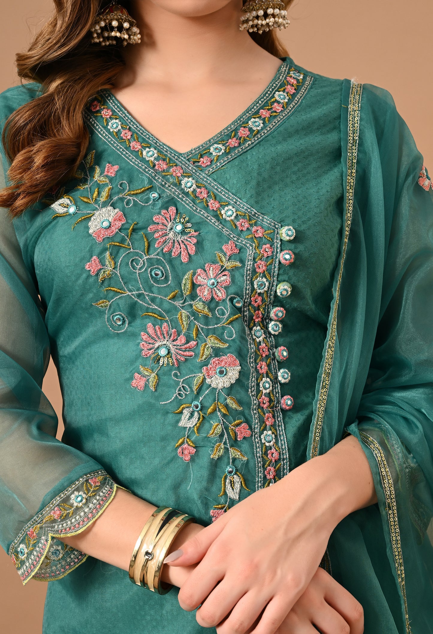 FIROZI ANGRAKHA KURTA SUIT SET