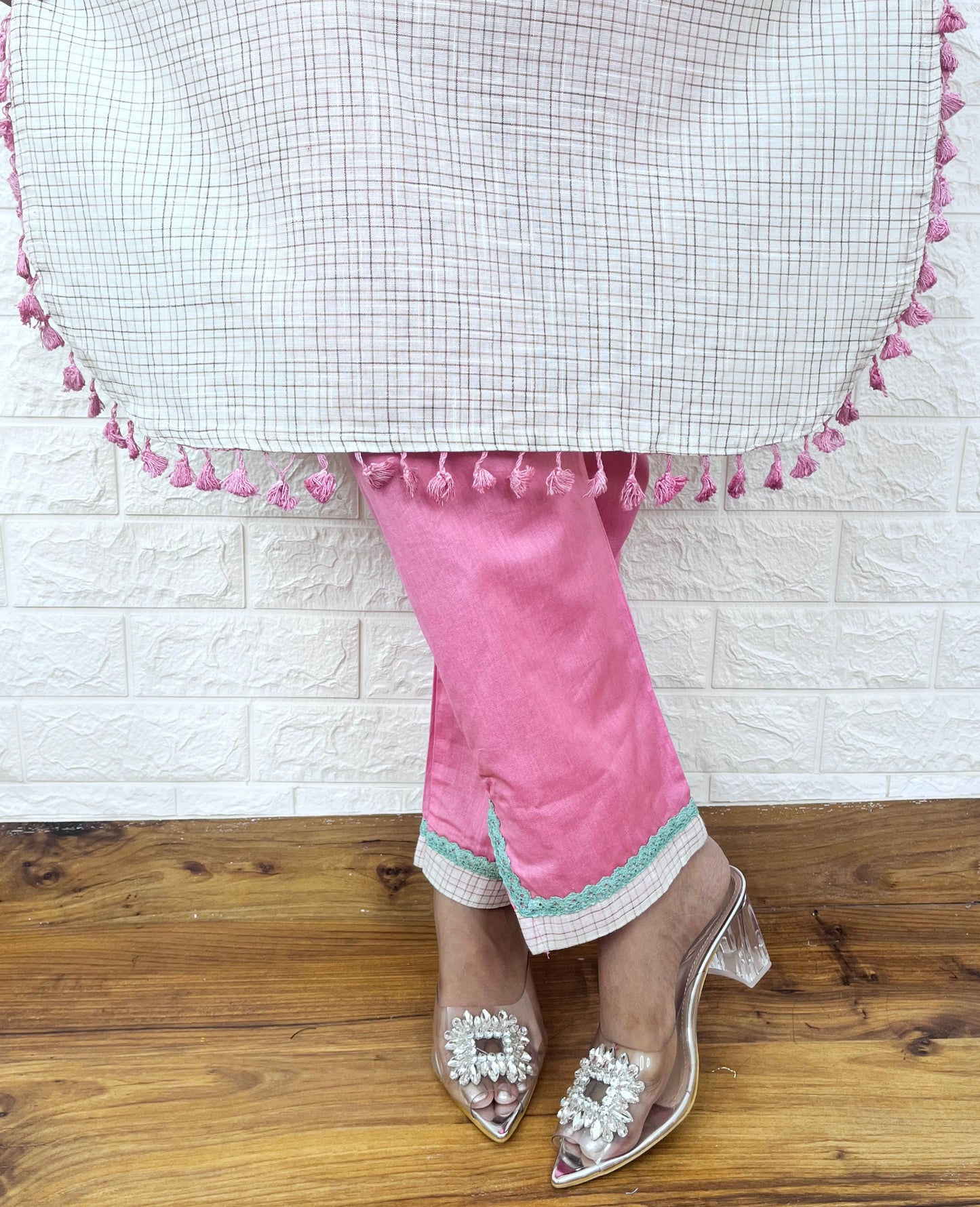 Plain Emboidered Suit Set
