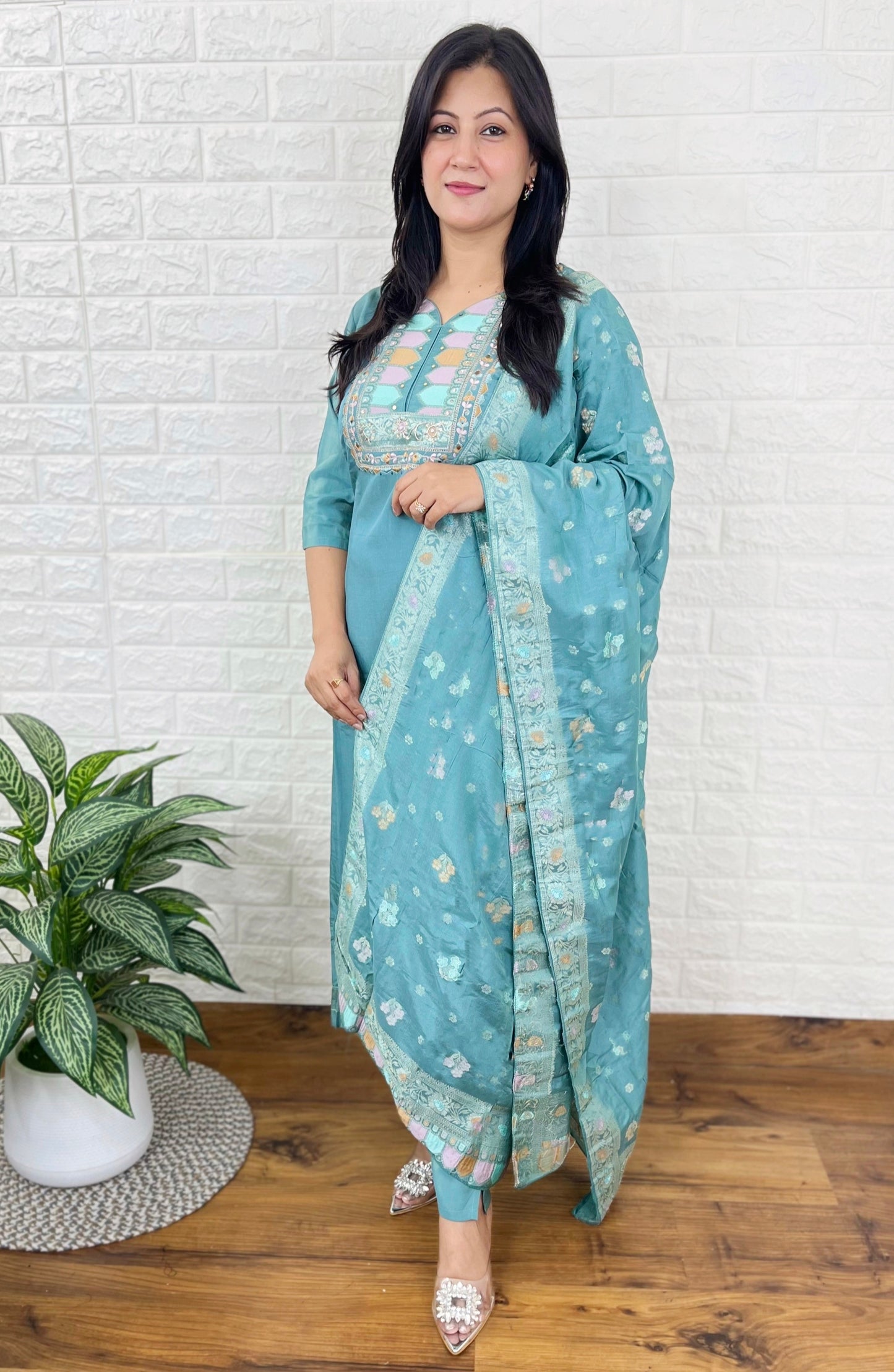 Purple Kurta Suit Set