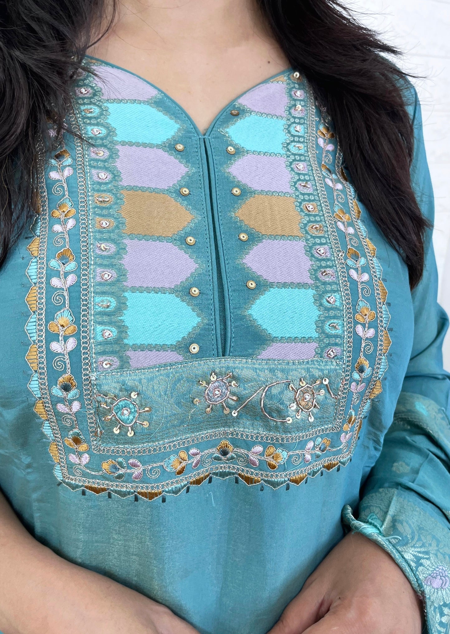 Purple Kurta Suit Set