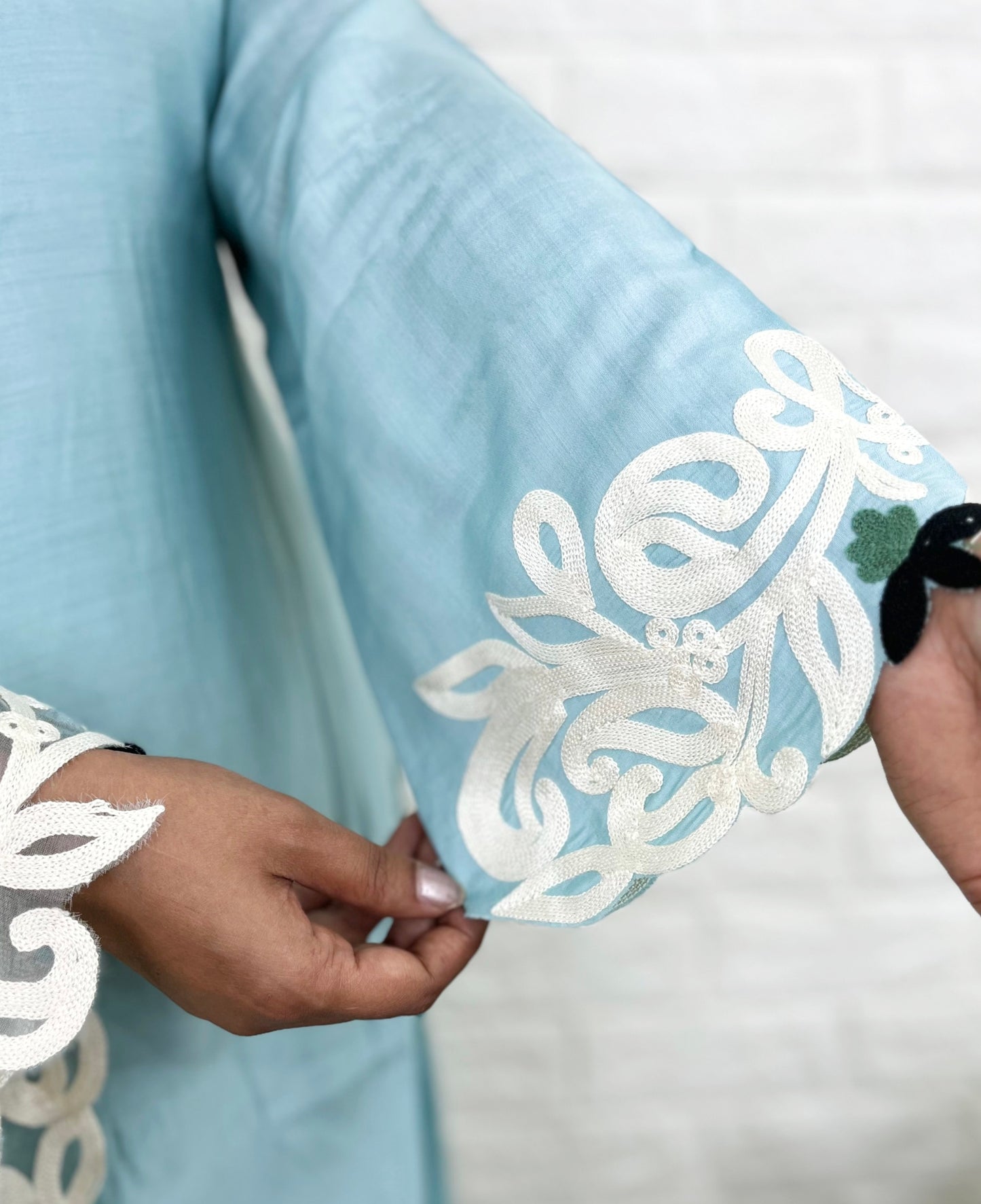 Blue Kurta Pant Suit Set