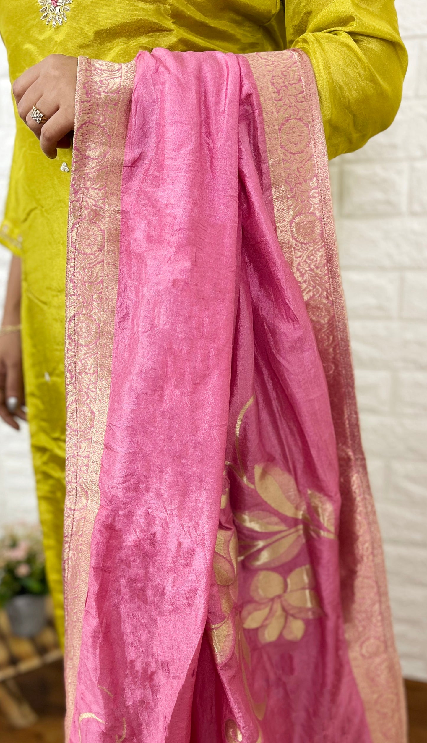 Shimmer Silk Suit Set