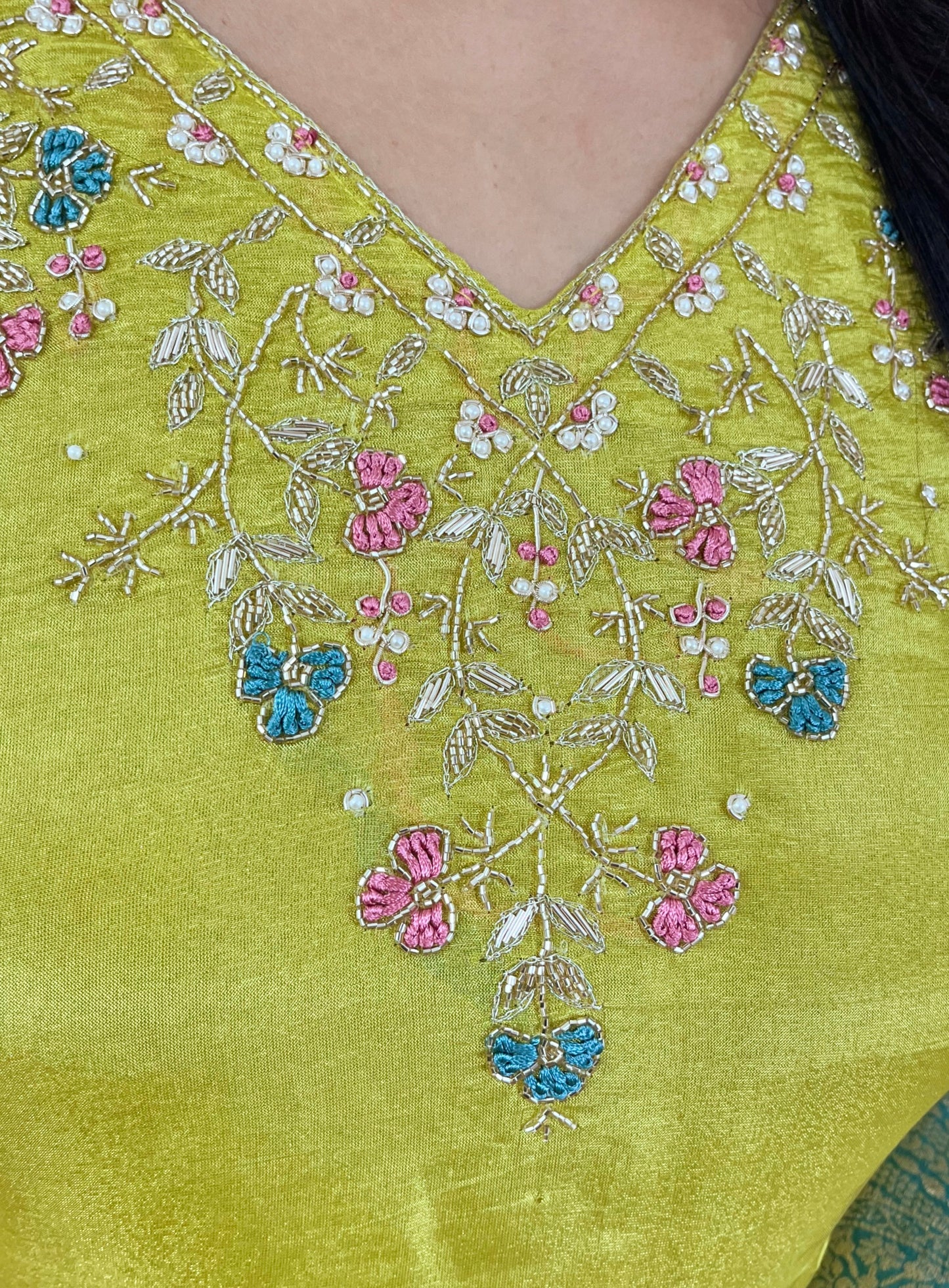 Shimmer Silk Suit Set