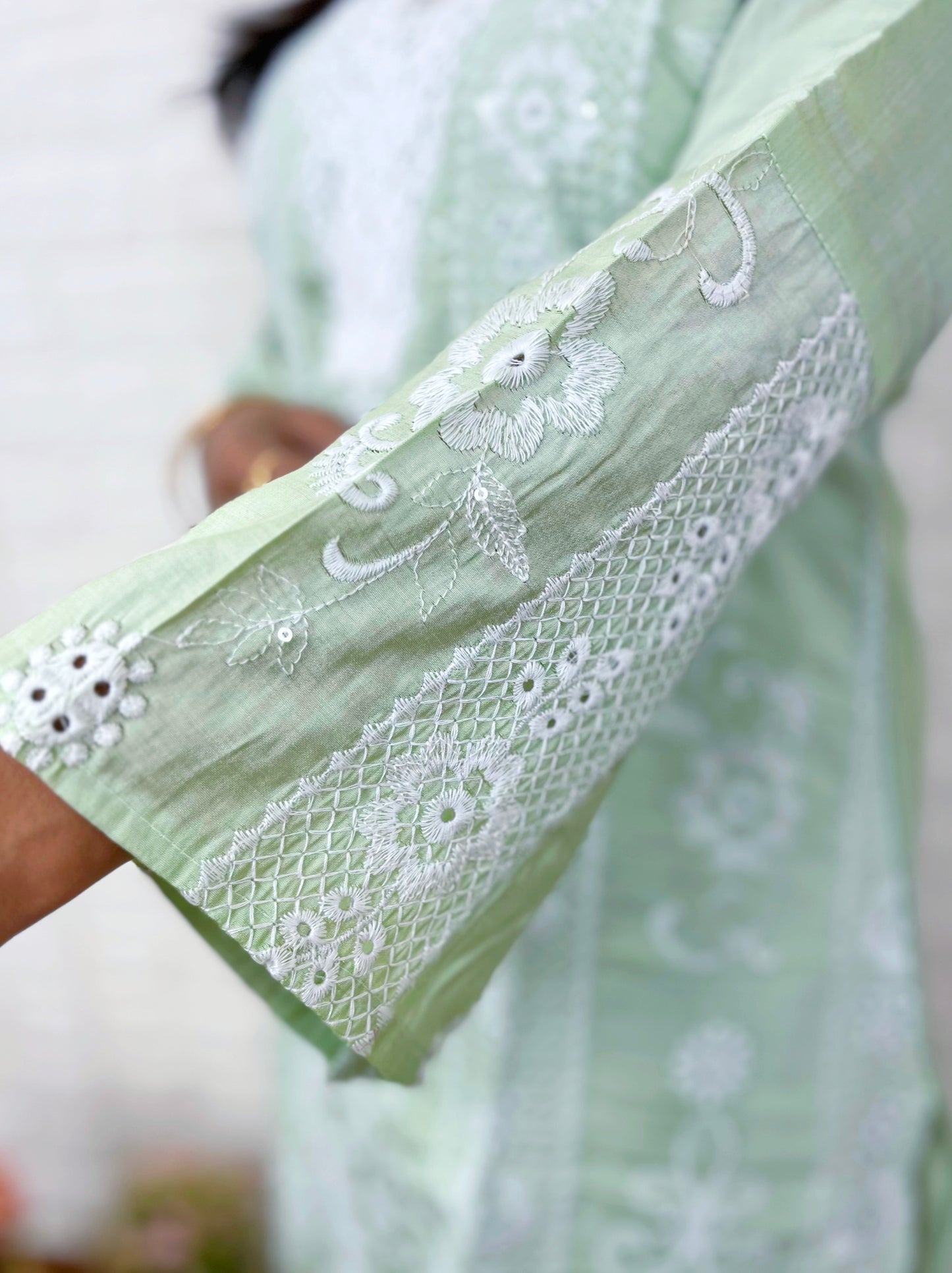 Muslin Thread-work CO-ORD Set