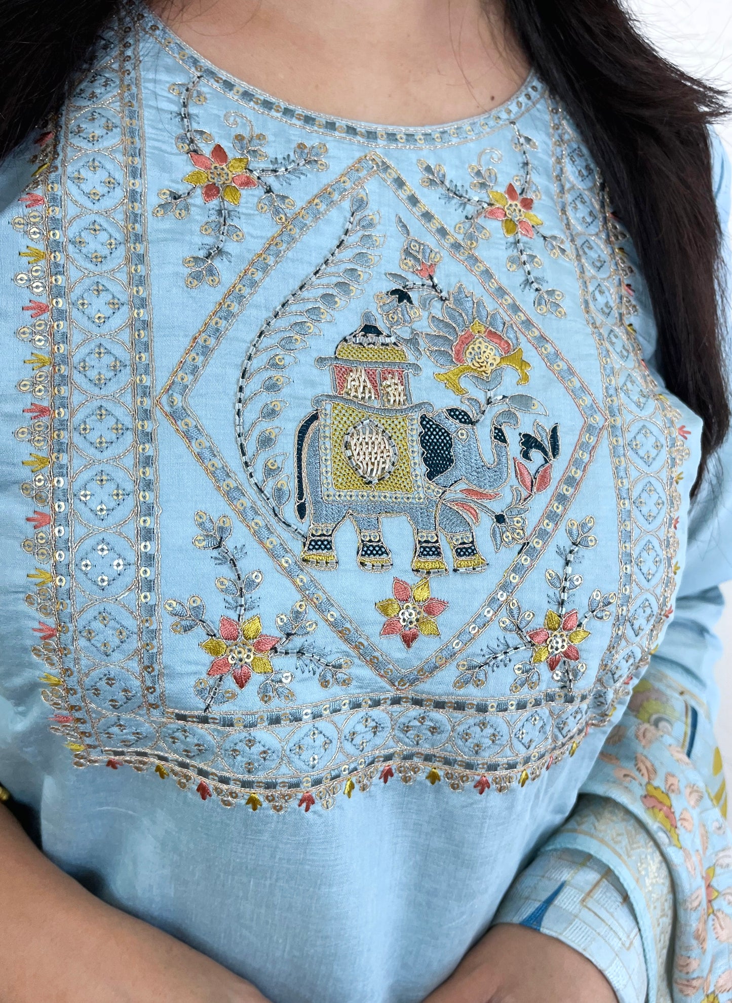 Muslin Kurta Suit Set