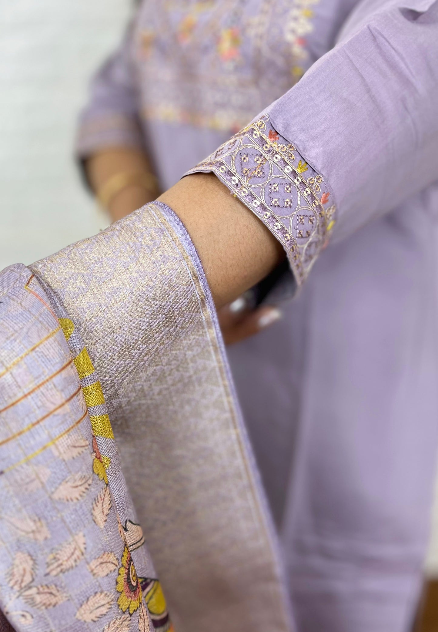 Muslin Kurta Suit Set