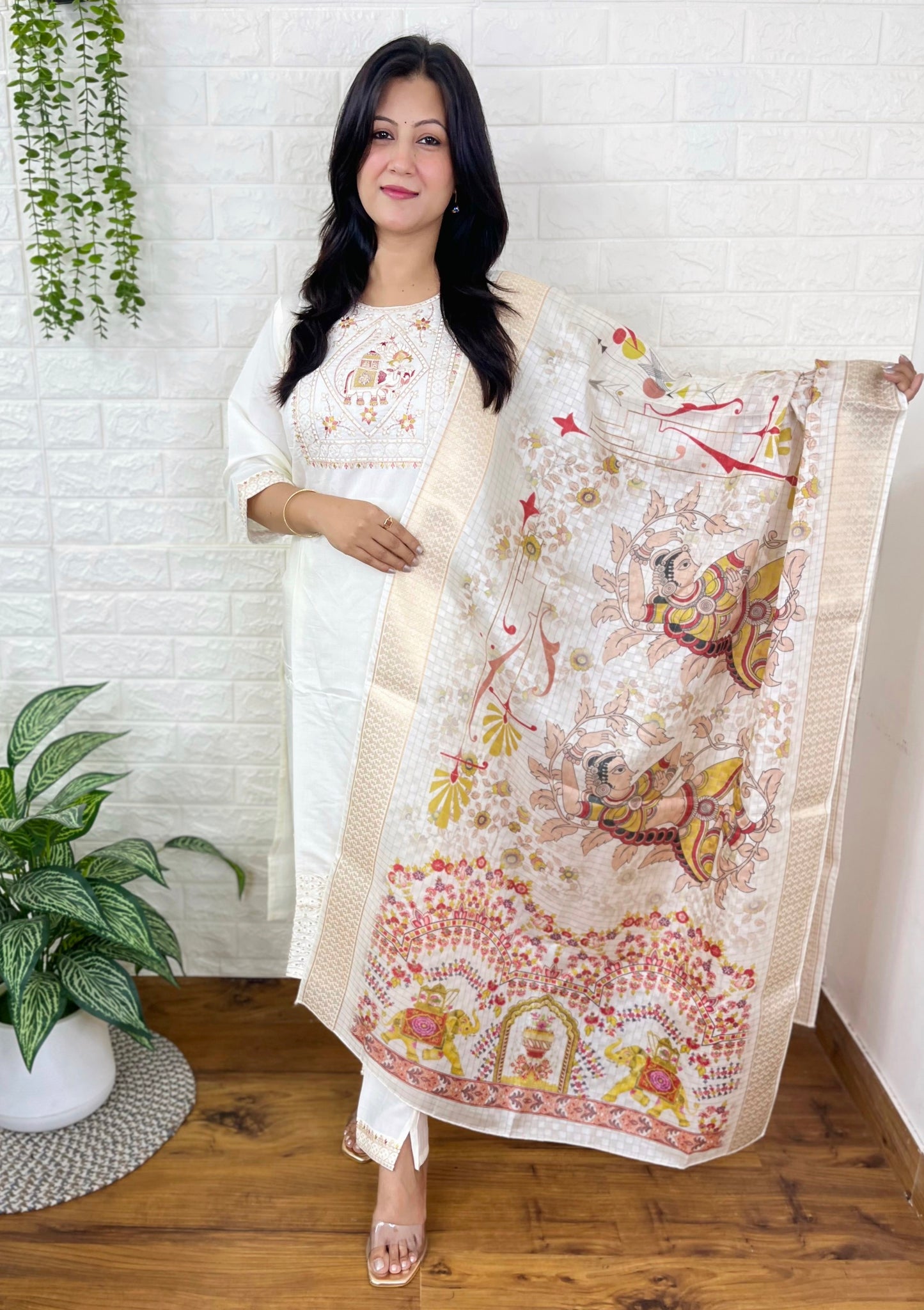 Muslin Kurta Suit Set