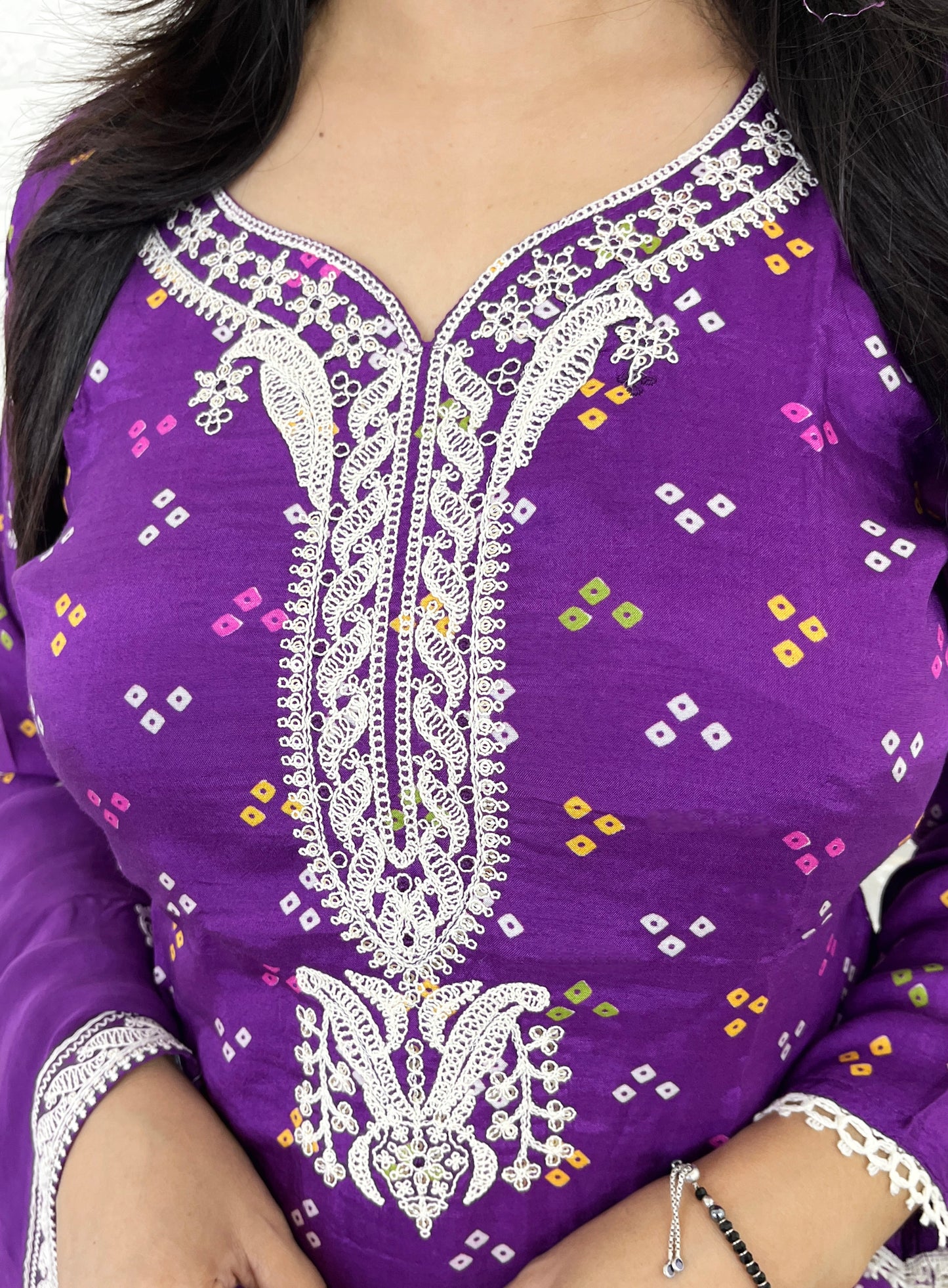 Muslin Print Suit Set