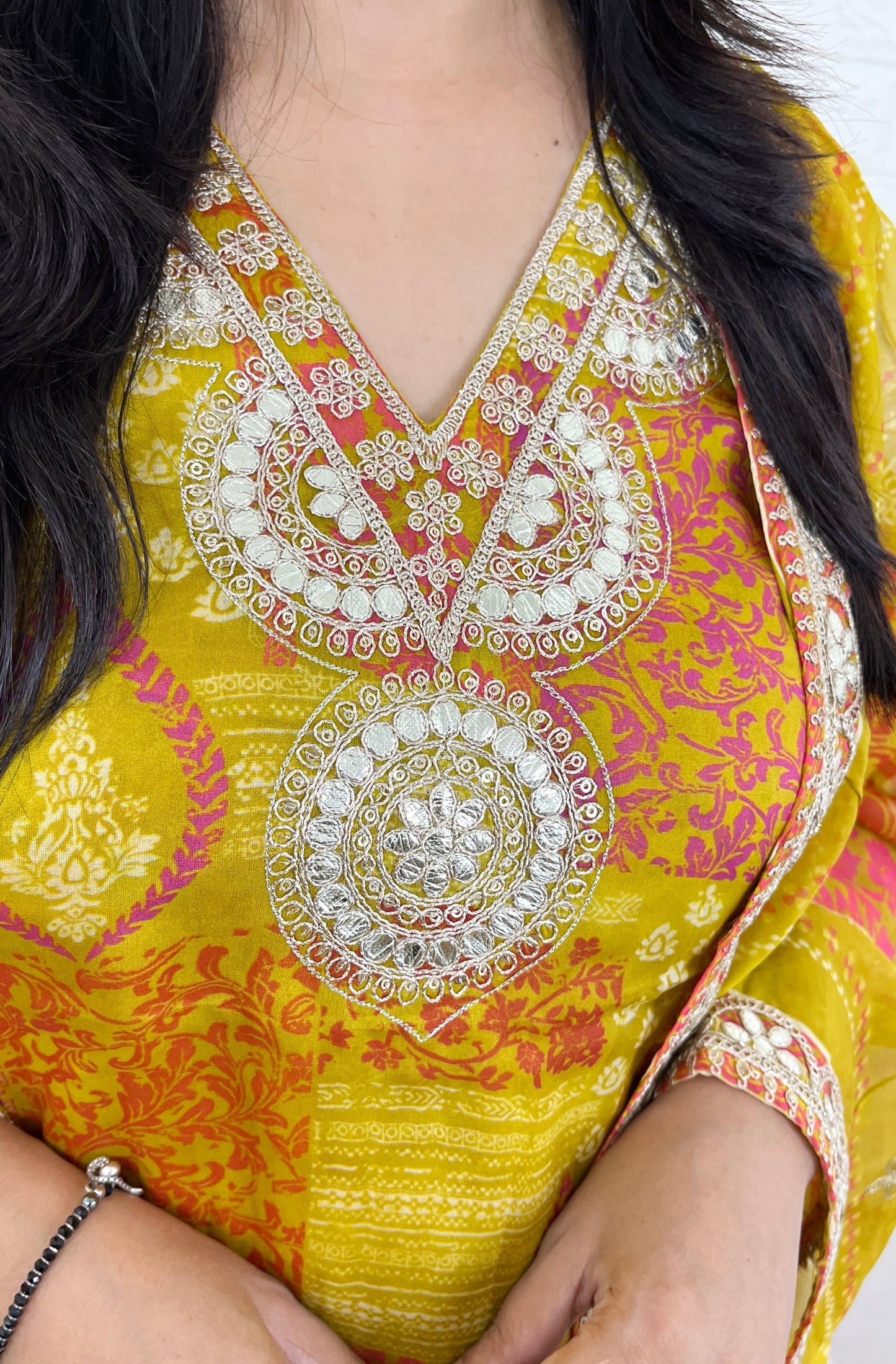 Organza Print Suit Set