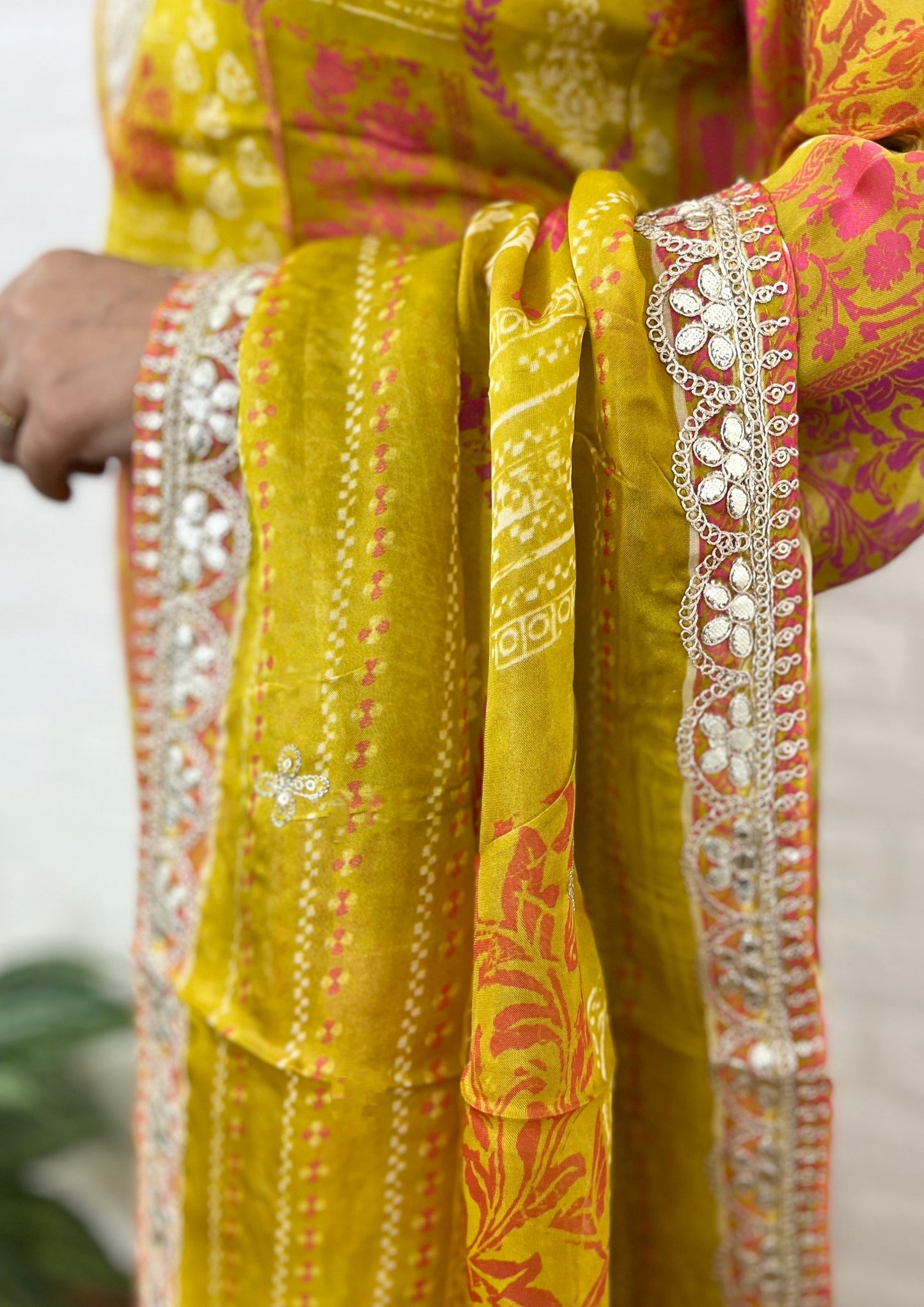 Organza Print Suit Set