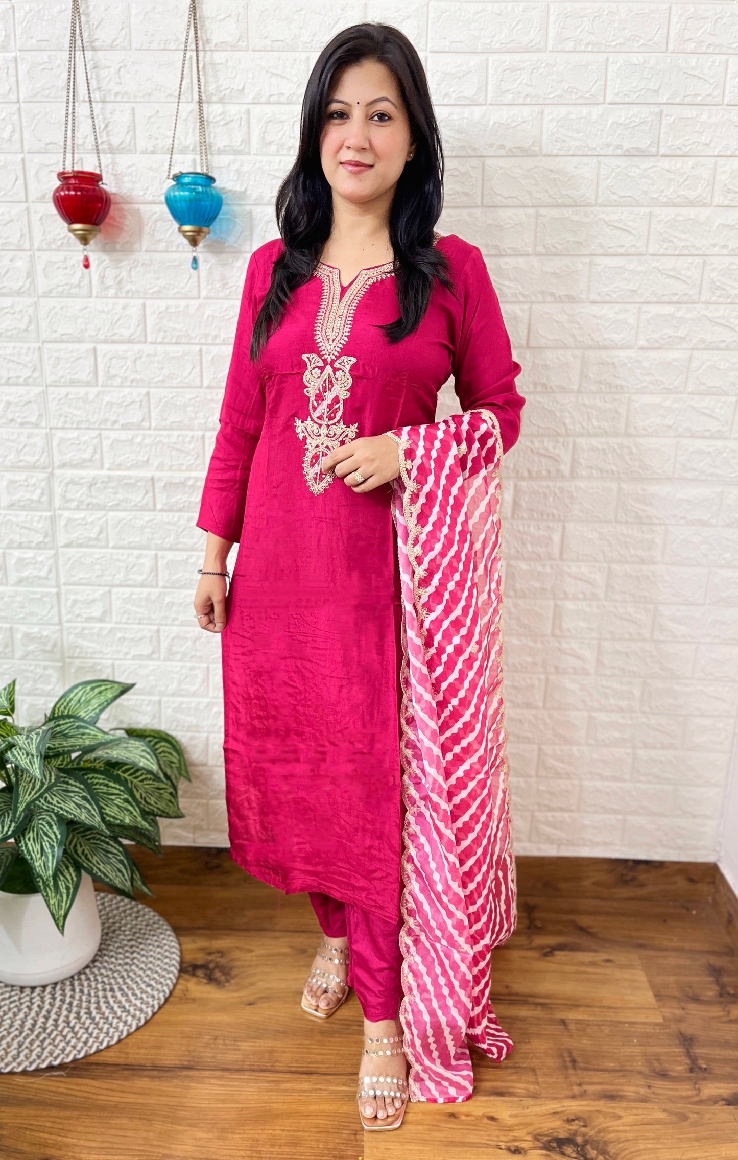 SILK KURTA SUIT SET