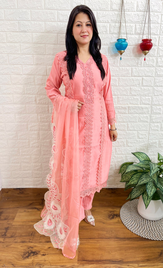 MUSLIN KURTA SUIT SET