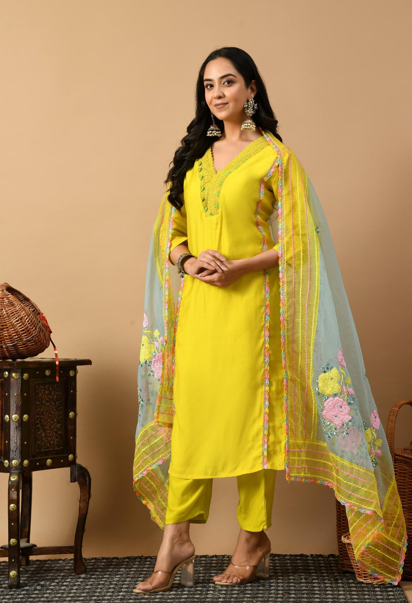 Yellow Kurta Suit Set