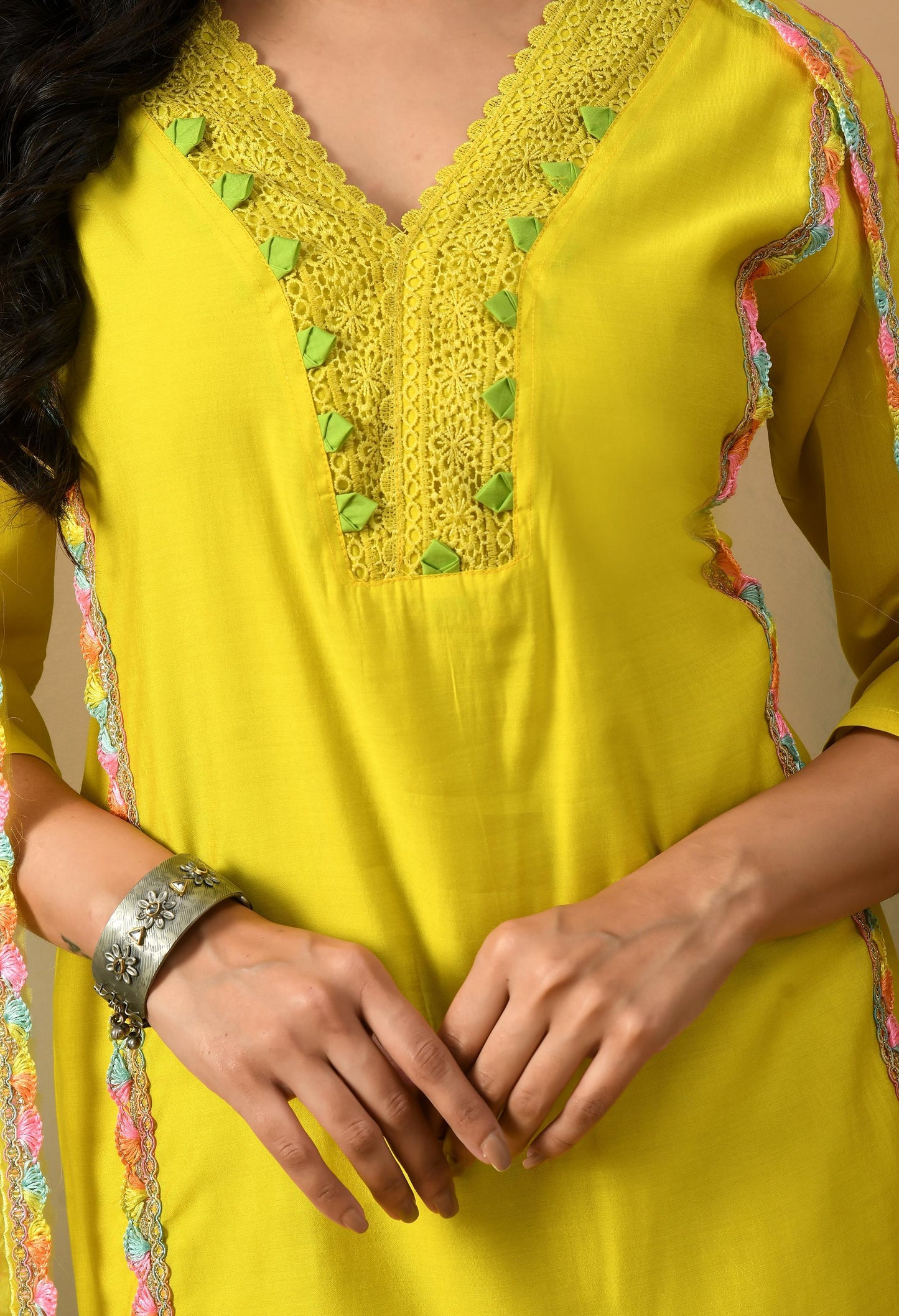 Yellow Kurta Suit Set