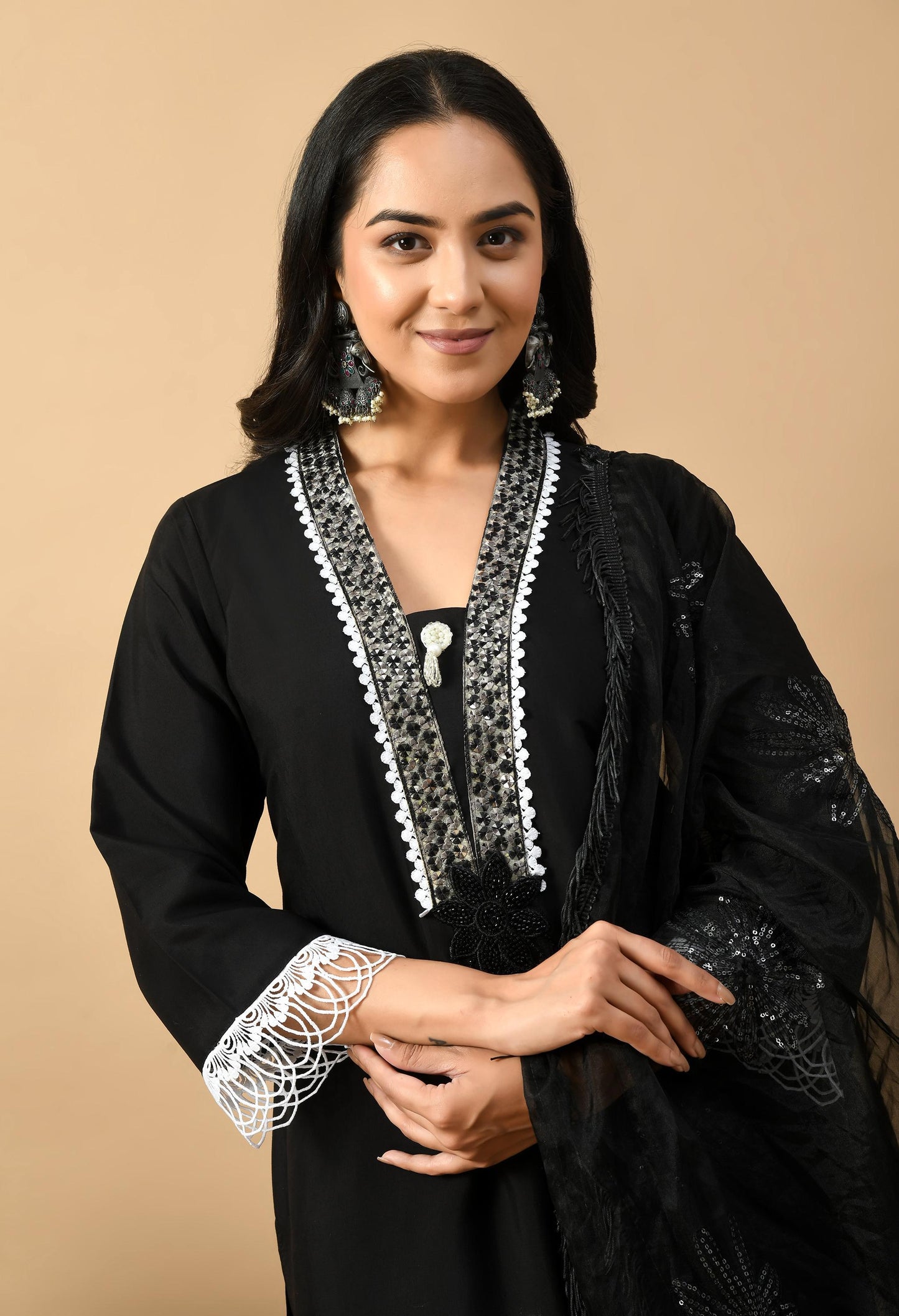 Black n White Suit Set