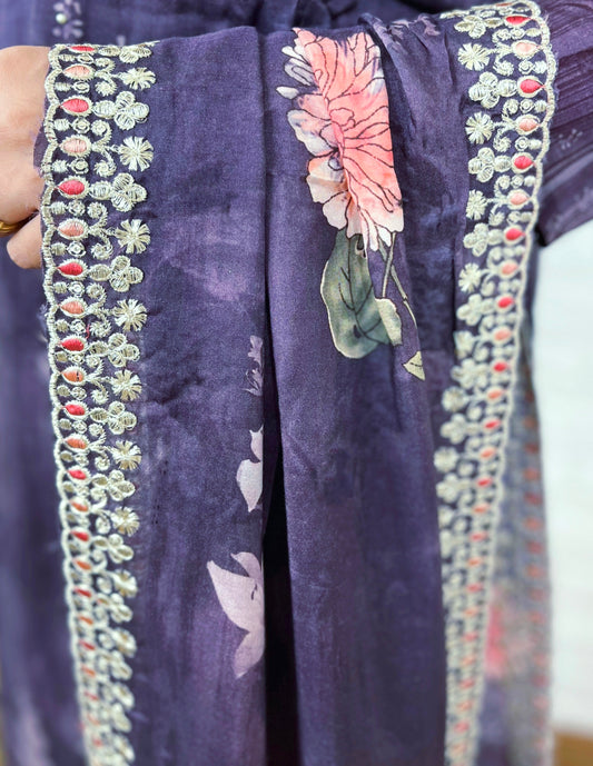 Muslin Printed Kurta Suit Set