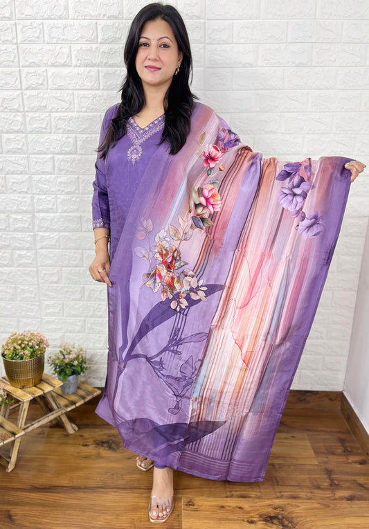 Muslin Kurta Suit Set