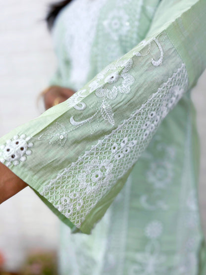 Muslin Thread-work CO-ORD Set