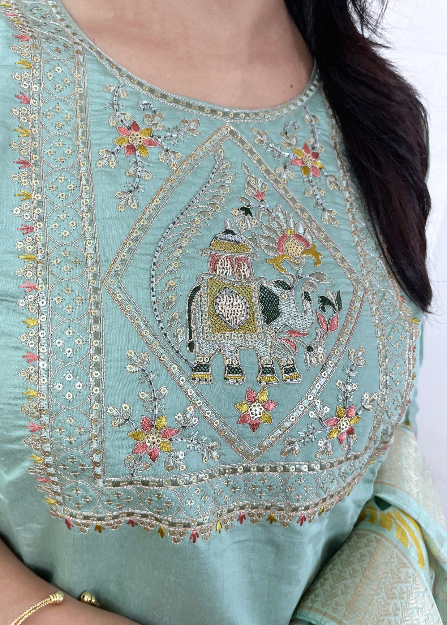 Muslin Kurta Suit Set