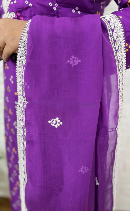 Muslin Print Suit Set