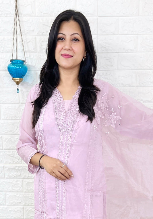 Purple Kurta Suit Set