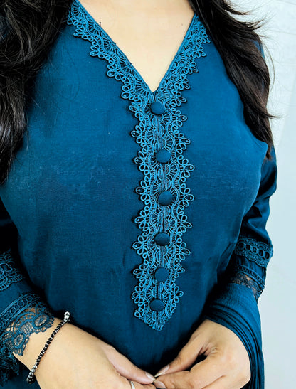 Peacock Blue Suit Set
